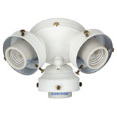 Three Light Branched Ceiling Fan Light Kit