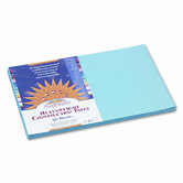 SunWorks Construction Paper, Heavyweight, 12 x 18, Sky Blue, 50 Sheets