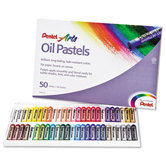 Oil Pastel Set with Carrying Case, 50/Set