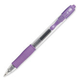 Gel Rollerball Pen,Retractable,Extra-Fine Pt, Purple
