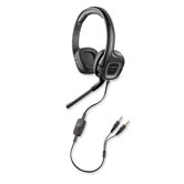 Headset, Flexible, Noise-Canceling, 40mm Speakers, Black/Silver