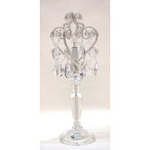Chandelier Table Lamp in Clear White
