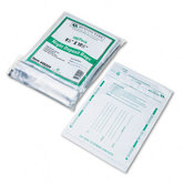 Night Deposit Bags w/Tear-Off Receipt, 8.5 x 10-1/2, Opaque, 100 Bags per Pack
