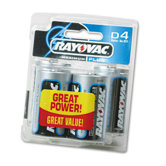 D Alkaline Battery, 4/Pack