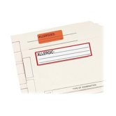 Allergic Medi Label, 5-1/2x1-3/8", 200EA per Roll, White/Red Border