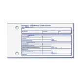 Statement of Earnings and Deductions, 2 Parts, 3-5/8"x6-3/8"