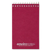 Wirebound Memo Book, 3 x 5, 60 Pages, Narrow Ruled, Assorted Earthtones