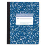 Composition Book, Wide Rule, 9-3/4"x7-1/2", 100 Sheets, Assorted Marble