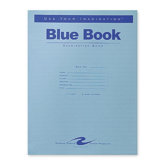 Exam Book, Wide Ruled, 8 Shts, 11"x8-1/2", 50/PK, Blue