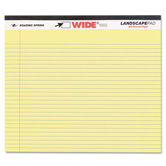 Landscape Format Writing Pad, College Ruled, 11 X 9-1/2, 40 Sheets/Pad