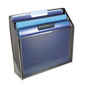 Mesh Three-Tier Organizer, 12 3/4w x 3 1/2d x 11 1/2h, Black