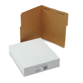 Reinforced Kraft Folders, One Fastener, 1/3 Cut Top Tab, 50/Box