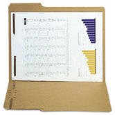 Reinforced Kraft Folders, 50/Box