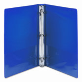 Antimicrobial Presentation View Binder, 1in Capacity, Grape, 2/Pk