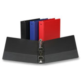3-Ring Binder,w/Pckts,Vinyl,400 SH Cap.,2",Assorted