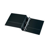 Angle D-Ring Binder, 2" Cap, 11"x8-1/2", Black