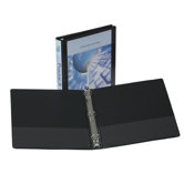 3-Ring Vue Binder, 1-1/2" Capacity, 11"x8-1/2", Black