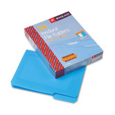 Waterproof Poly File Folders, 1/3 Cut Top Tab, Letter, 24/Box
