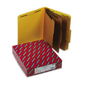3" Expansion Classification Folder, 2/5 Cut, Letter, 8-Section, YW, 10/bx