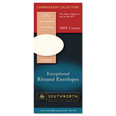 100% Cotton #10 Resume Envelope, 24 Lbs., 50/Box