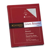 Resume Paper, Linen, 32 lb, 8-1/2"x11", 100/BX, Gray