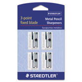 Officemate Metal Pencil Sharpener, 4/Pack