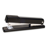 Full Strip Metal Stapler, Standard Staple, 210 Capacity, Black