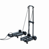 Three-Way Luggage/Dolly Hand Truck Cart, 150lb Cap, 18-3/4 x 10 Platform, Black