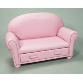 Upholstered Chaise Lounge with Drawer