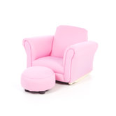 Upholstered Rocker and Ottoman Set