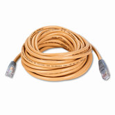 Cat5e 10/100 Base-T Crossover Patch Cable, 25ft, Yellow