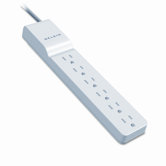 Surge Protector, 6 Outlets, 4Ft Cord