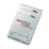 Spiral Steno Notebook, Gregg Rule, 6 X 9, 4 80-Sheet Pads/Pack