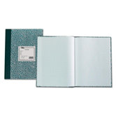 Lab Notebook, 10"x7-3/8", 60 Sheets, Green Marble