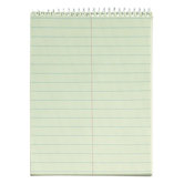 Steno Book, Gregg Rule, 70 Sheets, 6"x9", Green Tint
