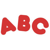Casual Style 4" Ready Letters, Red