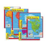 Continents Learning Charts Combo Pack