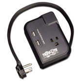 Surge Suppressor Notebook 3 Outlet 2 Usb Charging Ports 540 Joules