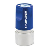 Round Stamp,Pre-Inked, "Emailed", Blue