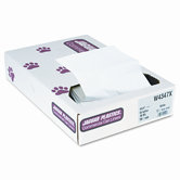 Industrial Strength Low-Density Commercial Can Liners, 56gal, .9mil, White,100