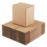 Corrugated Kraft Fixed-Depth Shipping Carton,25/Bundle