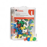 Colored Push Pins, 100/Pack