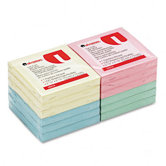 Fan-Folded Pop-Up Notes, 12 100-Sheet Pads/Pack