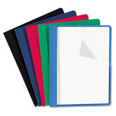 Clear Front Report Cover, Tang Fasteners, 25/Box