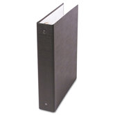 PVC Free Round Ring Binder, Heavy Paper/Index Stock, 2" Capacity, Black