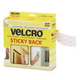 Sticky-Back Hook and Loop Fasteners In Dispenser, 3/4" X 30 Ft. Roll