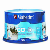 Spindle Cd-R Discs, 700Mb/80Min, 52X, Spindle, 50/Pack
