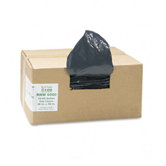 ReClaim Can Liners, 55-60 gallon, 1.25mil, 38 x 58, Black, 100/carton