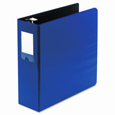 Locking No-Gap Round Ring Binder with Label Holder, 3" Capacity