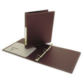 Recycled Foam Polypropylene Ring Binder, 11 x 8-1/2, 1" Cap., Brown